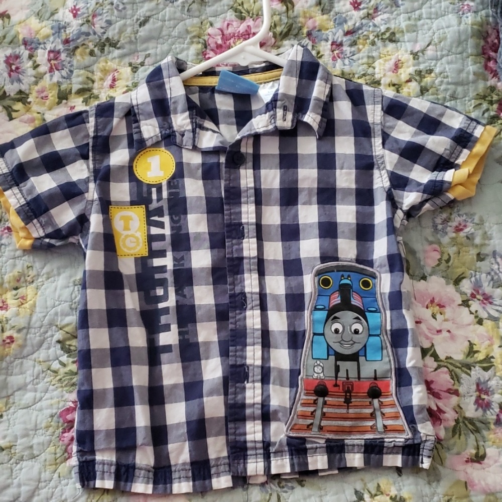 Thomas & Friends short sleeve button up